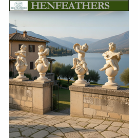 Angelic Ensamble Finial Sculptures - Set of 4