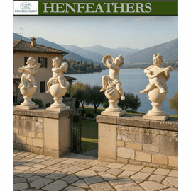 Angelic Ensamble Finial Sculptures - Set of 4