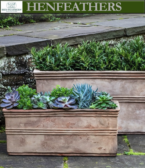 Antico Rectangular Planter - Set of 2