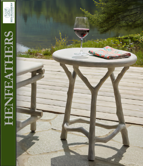 Bois de Bourbon Faux Bois Side Table/Stool