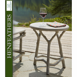 Bois de Bourbon Faux Bois Side Table/Stool