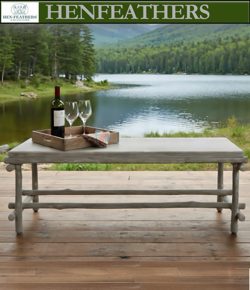 Cap Ferrat Faux Bois Bench/Table