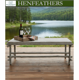 Cap Ferrat Faux Bois Bench/Table