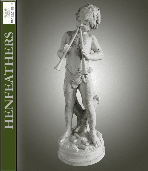 Child with Flutes Sculpture