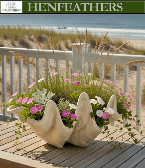 Classic Clam Shell Planter