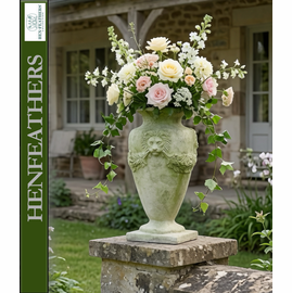 Classic Garland and Lion Mask Urn