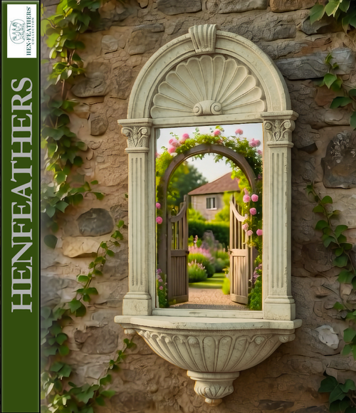 Classic Scallop Shell Garden Mirror