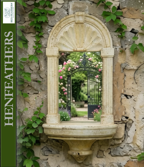 Classic Scallop Shell Garden Mirror