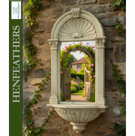 Classic Scallop Shell Garden Mirror