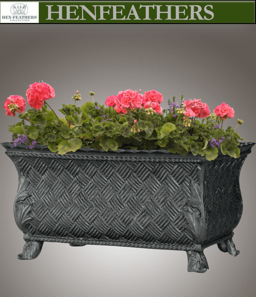 Crossweave Planter w/ Acanthus Leaf Feet