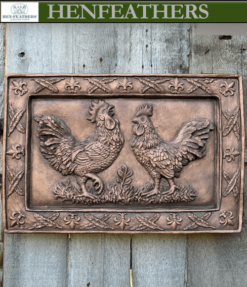 Deux Rooster bas Relief {USA}