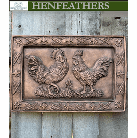 Deux Rooster bas Relief {USA}