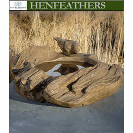 Driftwood Perch Birdbath