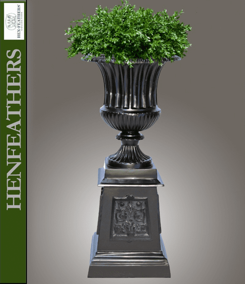 Florentine Fluted Urn on Victorian Pedestal {USA}n