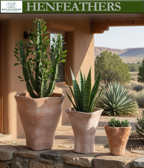 Foxglove Planter, Tall - Terra Cotta - Set of 3