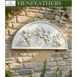 Gathering of Cherubs Lunette Wall Decor