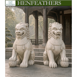 Imperial Guardian Lion Sculptures - Set of 2