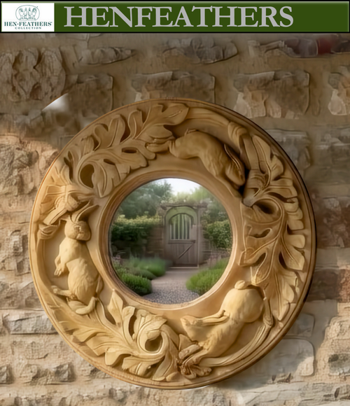 Leaping Lapin Garden Mirror