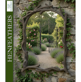 Loire Faux Bois Garden Mirror