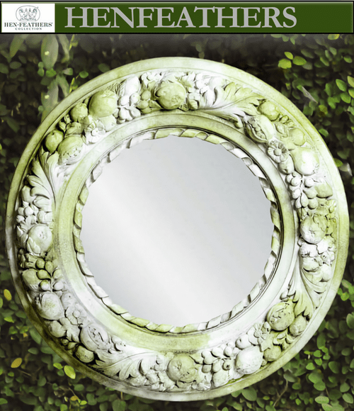 Pomegranate & Acanthus Garden Looking Glass