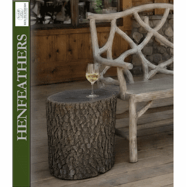 Saranac Faux Bois Log Table