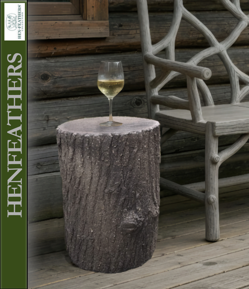 Saranac Faux Bois Log Table