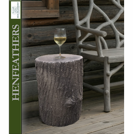 Saranac Faux Bois Log Table