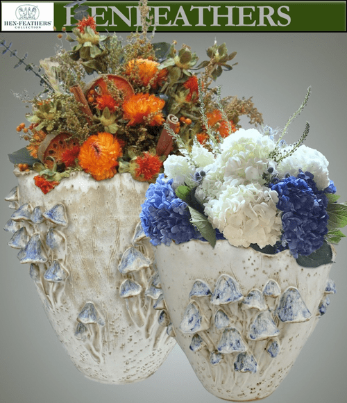 Sea Flowers Ivory Vase