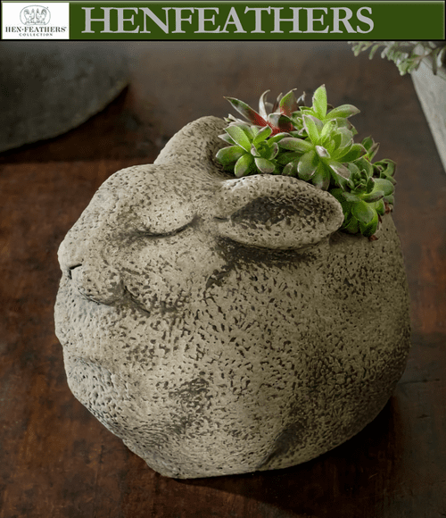 Stone Bunny Planter