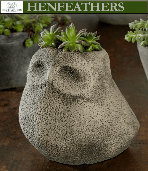 Stone Owl Planter
