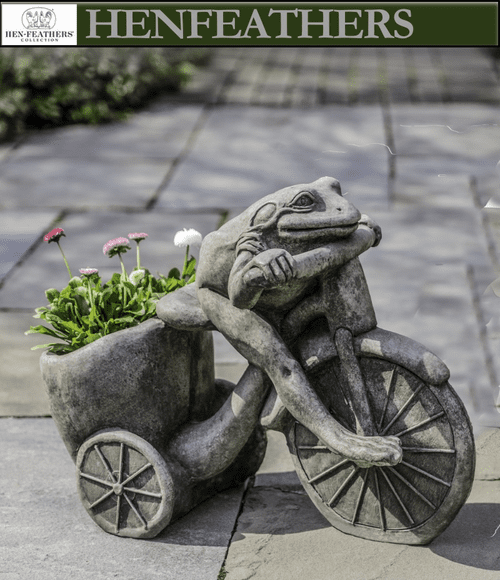 Tricycle Frog Planter