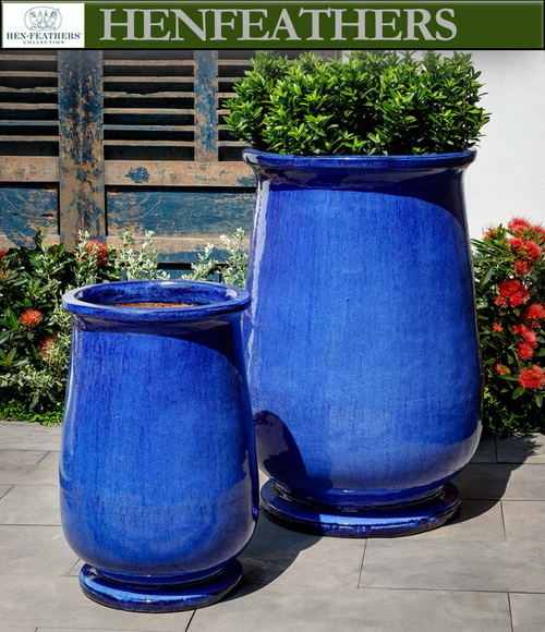Valreas Planter - Riviera Blue - S/2