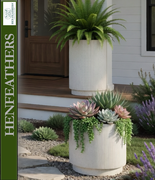 Veneto Ridged Terrazzo Planter