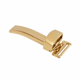 14mm Shiny Gold Tone Foldover Clasp 14mm Shiny Gold Tone Foldover Clasp