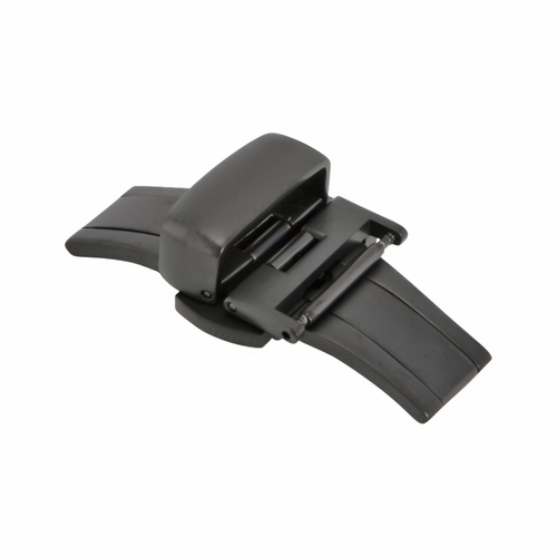 16mm Satin Silver Tone Push Button Butterfly Clasp