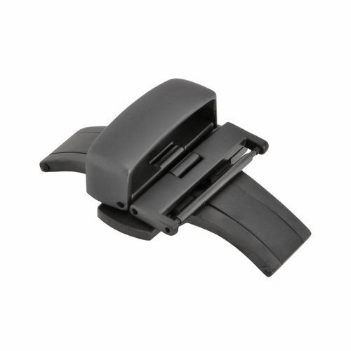 20mm Satin Black IP plated Push Button Butterfly Clasp