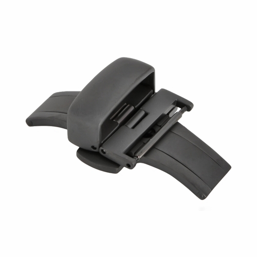 20mm Satin Silver Tone Push Button Butterfly Clasp