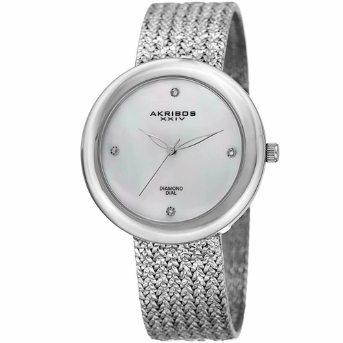 Akribos XXIV P50147 Womens Dress Ladies Quartz Watch