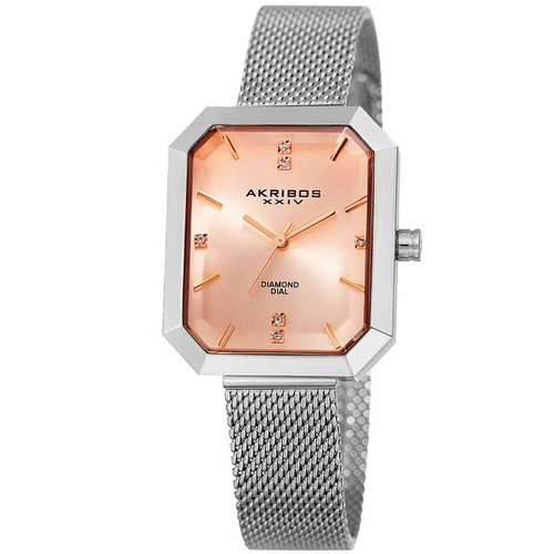 Akribos XXIV P50149 Womens Dress Ladies Quartz Watch