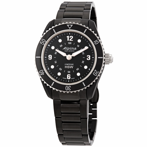 Alpina AL-281BS3V6B Comtesse Horological Ladies Quartz Watch