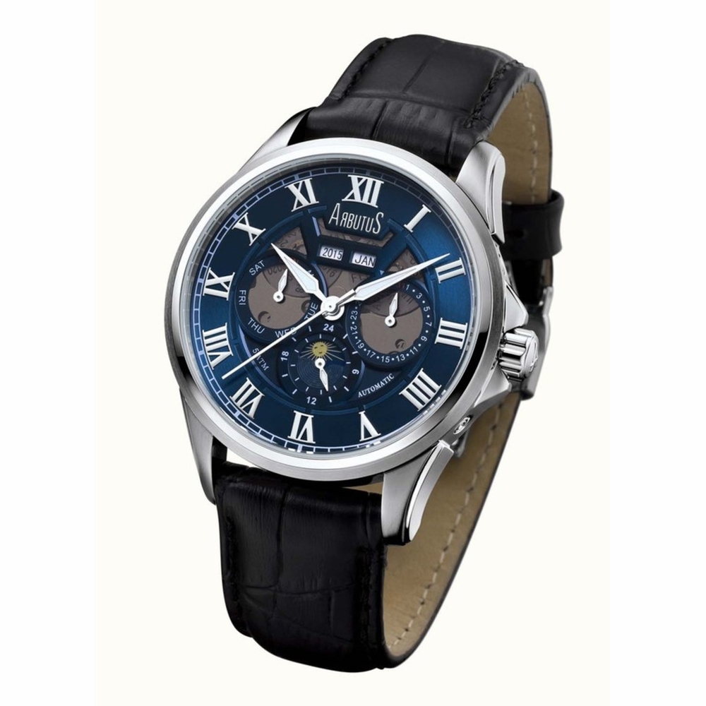 Arbutus Automatic Blue Dial Mens Watch AR803SUB