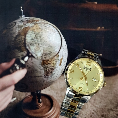 Arbutus ARS1613TGGS Swiss-made Collection Mens Automatic Watch