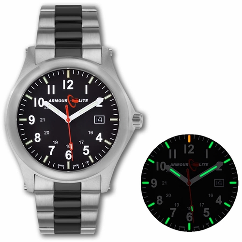 ArmourLite AL101-BLK Field (Tritium Illuminated) Mens Quartz Watch