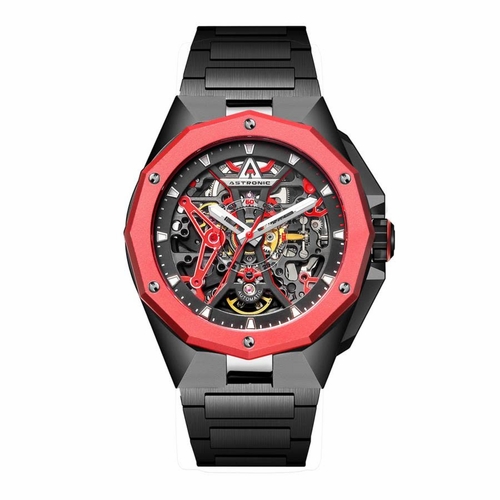 Astronic AVE-64B-RE Apache Skeleton Automatic Mens Automatic Watch
