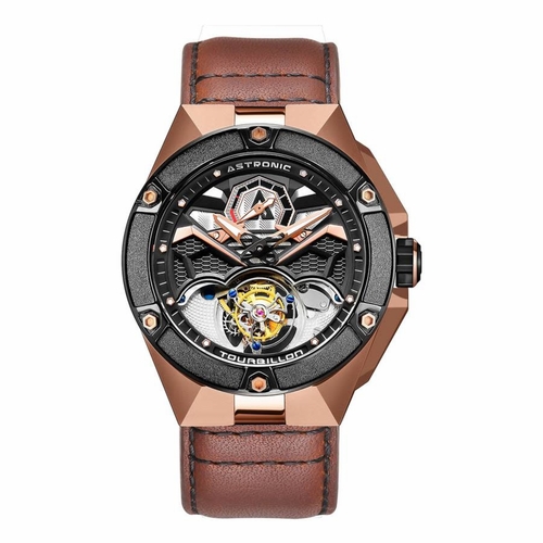 Astronic STL-117S-RG Nighthawk Tourbillon Mens Hand Wind Watch