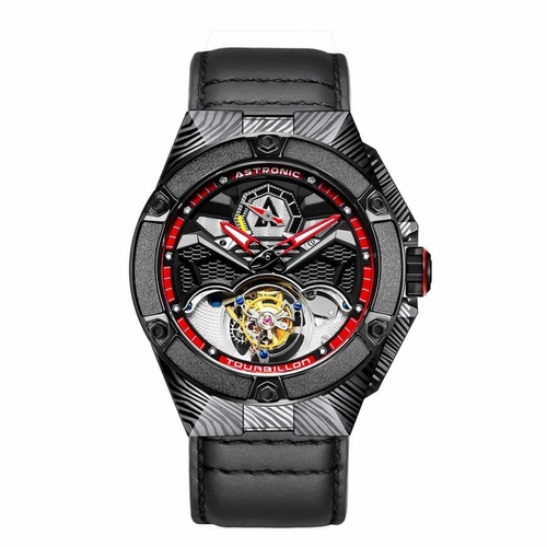 Astronic STL-117S-WV Nighthawk Tourbillon Mens Hand Wind Watch