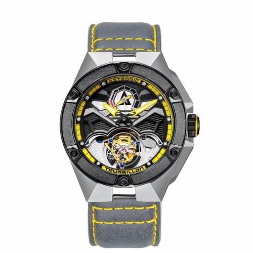 Astronic STL-117S-YE Nighthawk Tourbillon Mens Hand Wind Watch