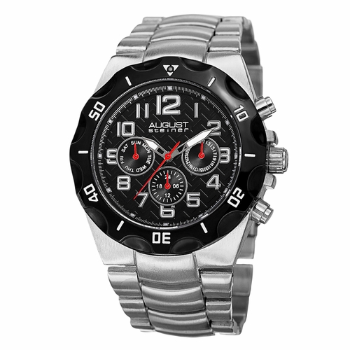 August Steiner AS8161SSB  Mens Quartz Watch