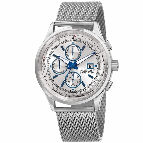 August Steiner AS8194SS  Mens Quartz Watch