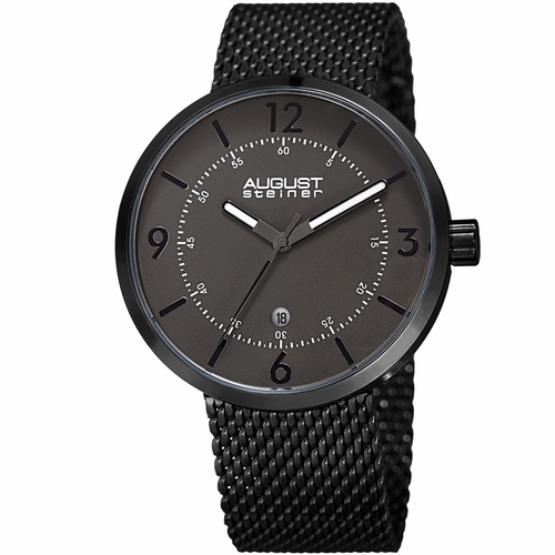 August Steiner AS8204BK  Mens Quartz Watch